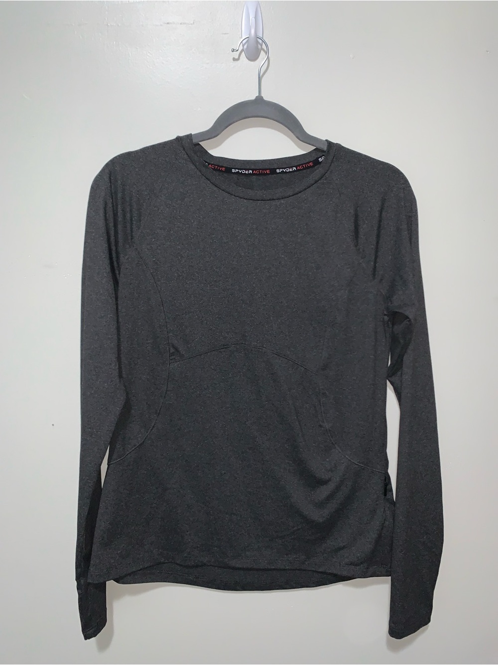 Spyder Men’s Long-Sleeve Performance Top - Charcoal Black